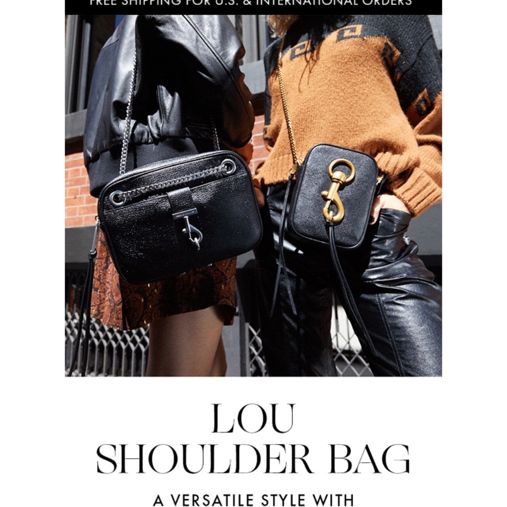 Rebecca Minkoff LOU Black Crossbody Bag